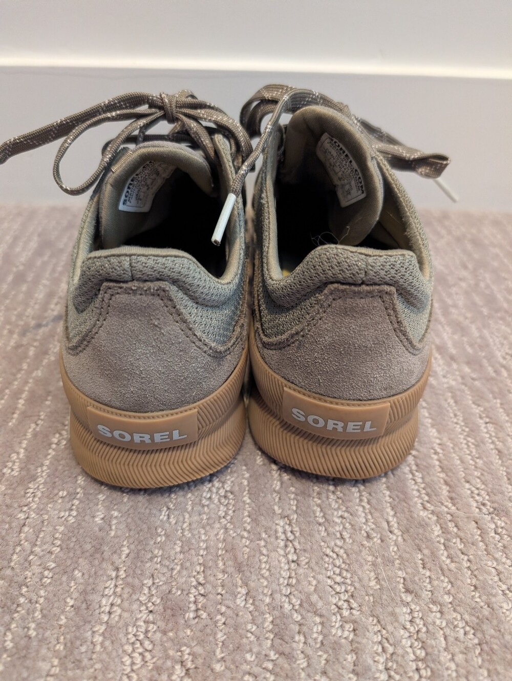 Sorel Out N About Plus Olive Sneakers - Picture 3 of 9